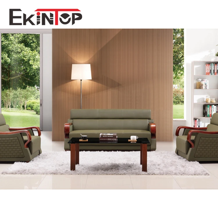 Morden High Quality Classic fireproof living room genuine leather office sofa