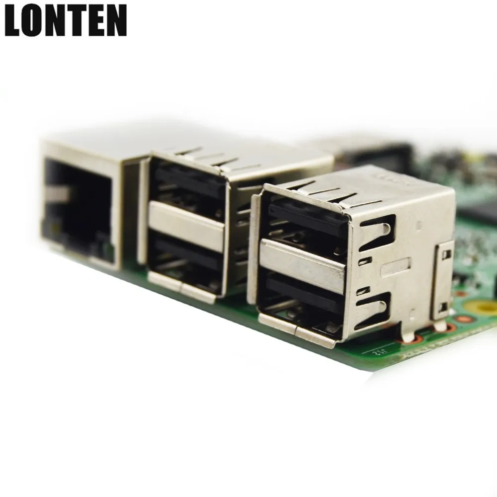 Лидер продаж Raspberry Pi 3 Model B 1 ГБ LPDDR2 BCM2837 четырехъядерный процессор Ras PI3 PI 3B с Wi-Fi и