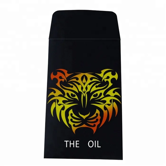Printable shatter coin envelopes mini oil extracts packaging envelopes