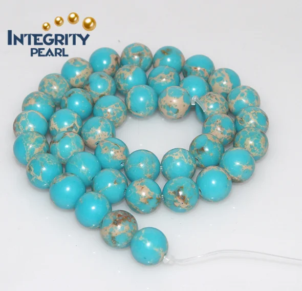 
Size 4 6 8 10 12mm natural Imperial Pine stone light blue rough cut gemstone beads 