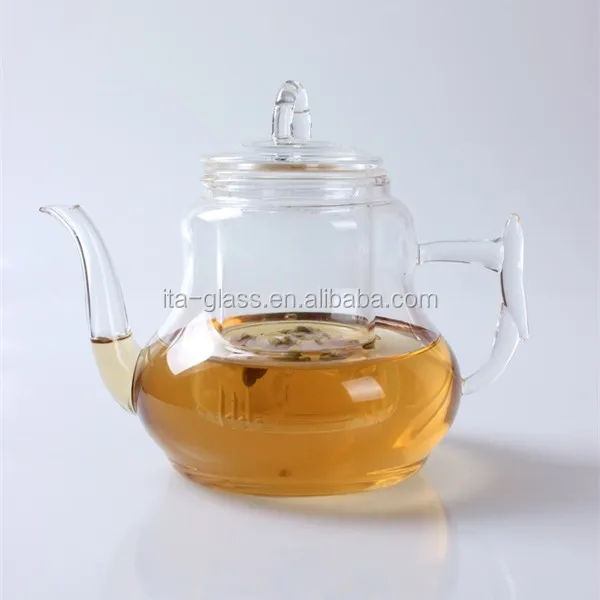850ml Made in East China moroccan glass teapot with glass infuser