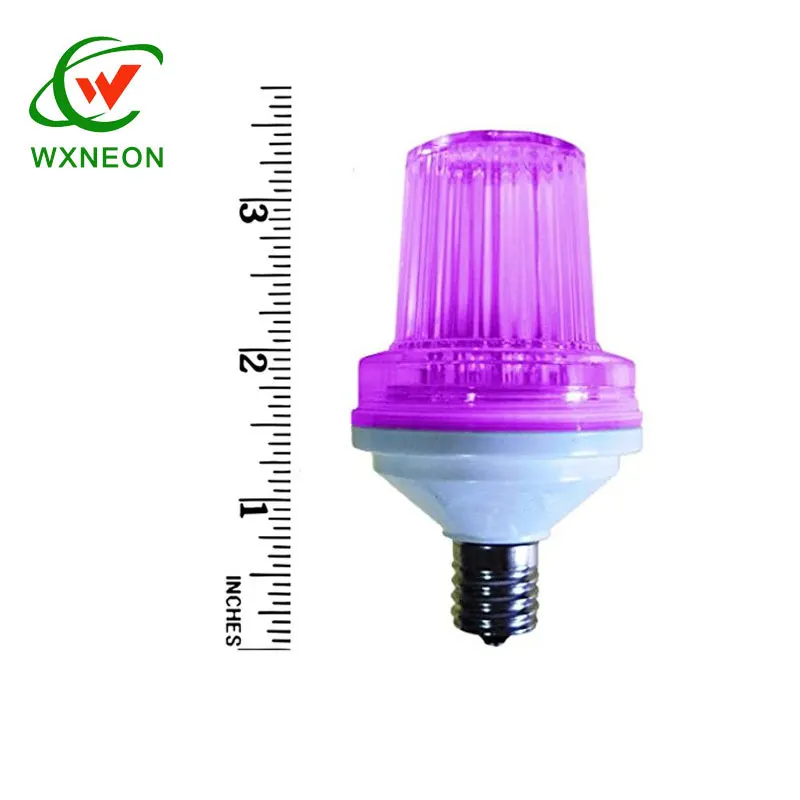 120v E12 Xenon Flashing Flash Flame Firework C7 Strobe Bulbs