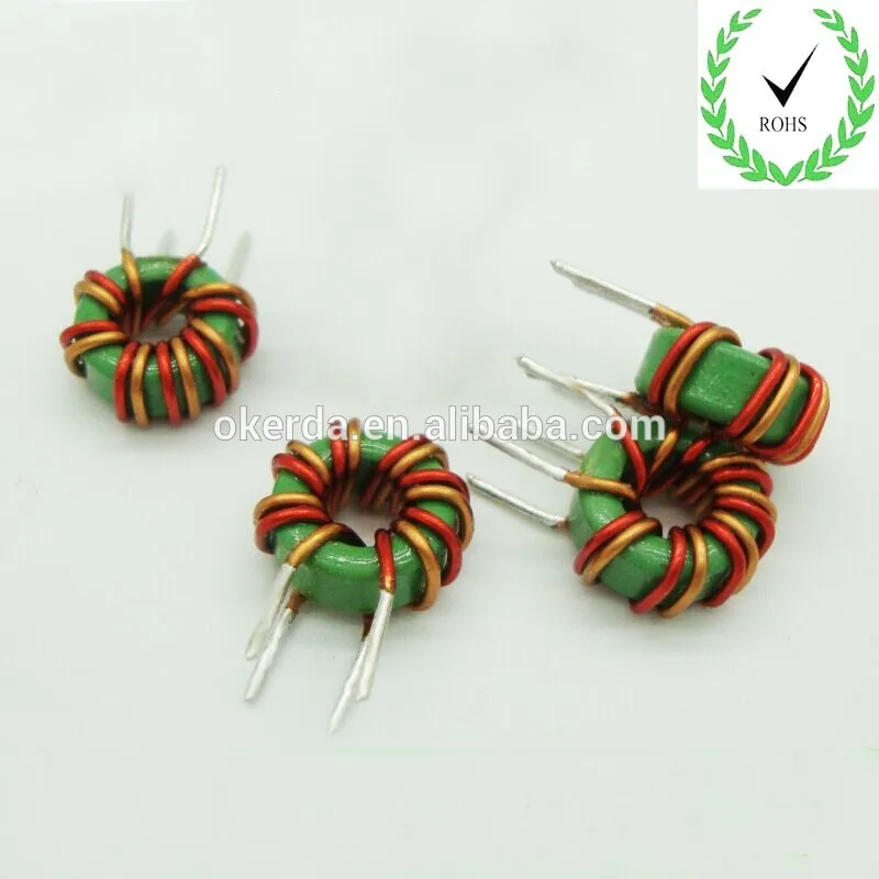 T10x6x5 250uH зеленый ядро тороидальные индуктор, 1064 душить, Фильтр inductor.0.75mmx2Px6Ts