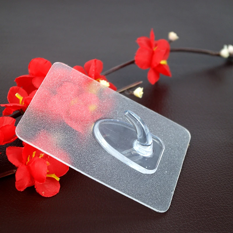 Wall coat plastic removable reusable bathroom wall hanger heavy duty hook