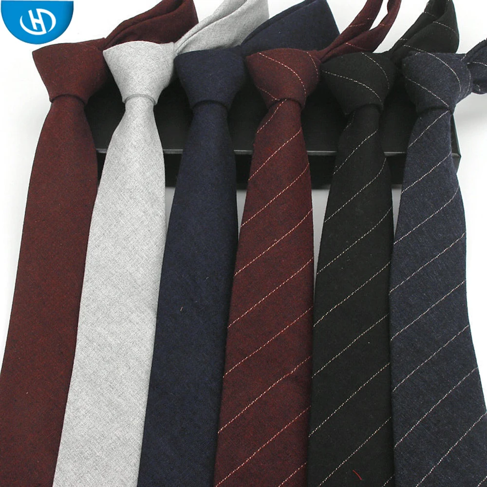  HS брендовые модные деловые хлопковые тонкие галстуки для мужчин в Китае
