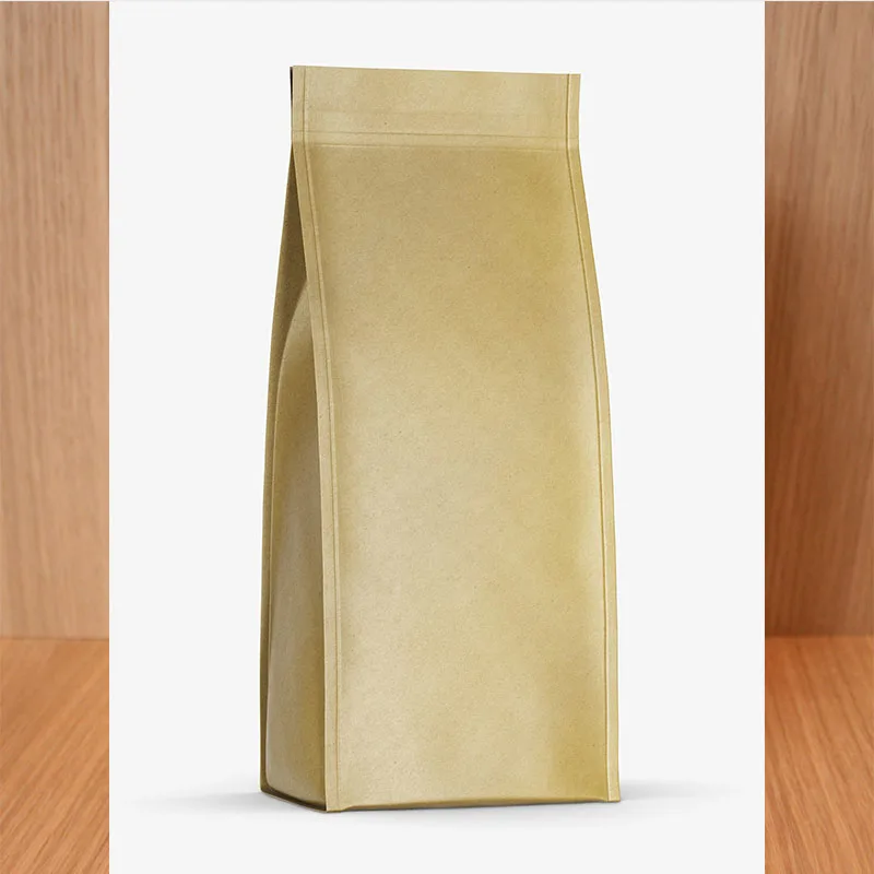 Wholesale Custom Printed Recyclable Doy Pack Coffee Packaging Bag Square Bottom Zipper Bags With Valve