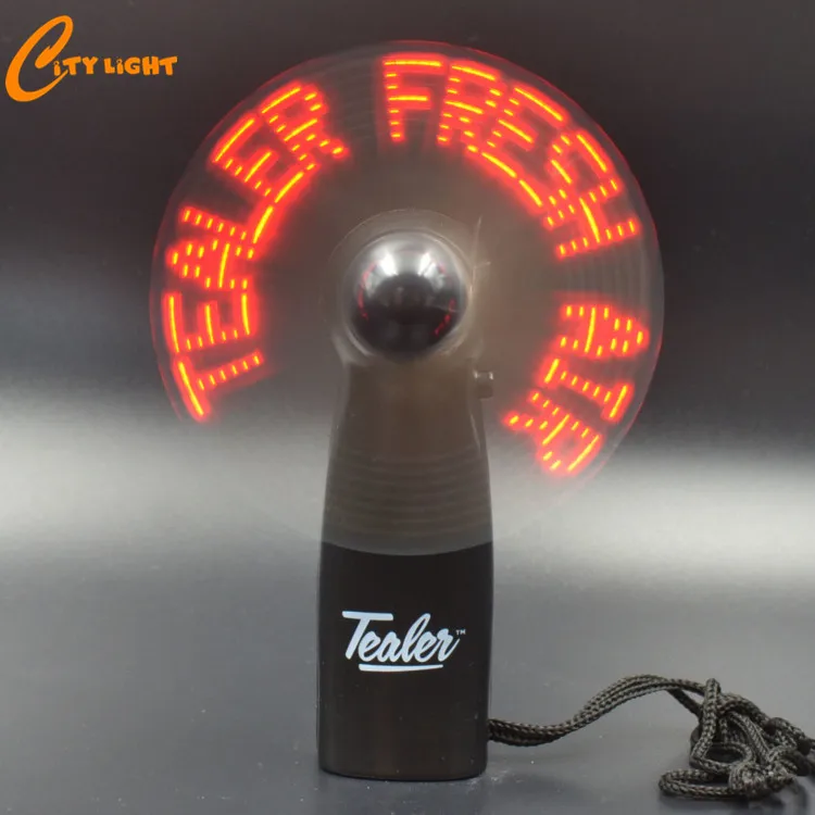 2019 new products Customized led flashing message fan for advertising & promotion