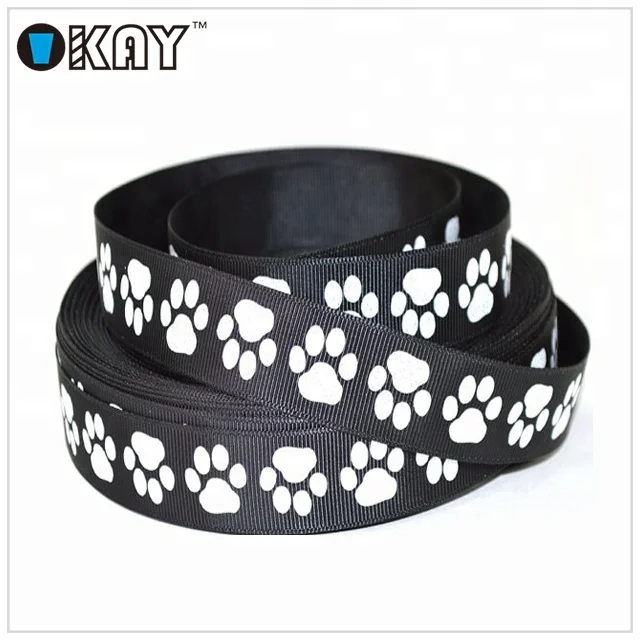 Customized Roll Packing Printing White Logo Black Ribbon