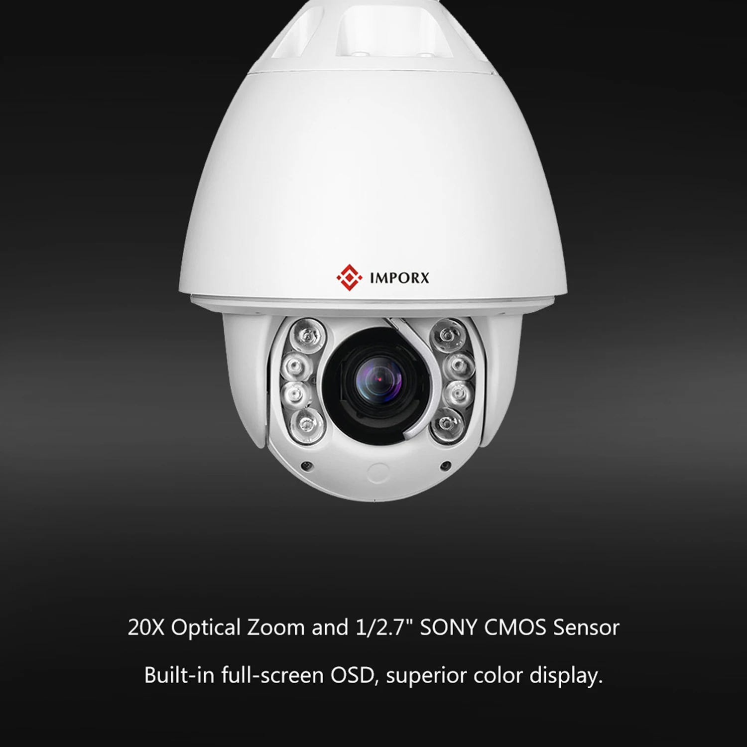 20X Zoom IP Camera full function with POE , High Definition and atuto tracking CCTV Camera For Crane