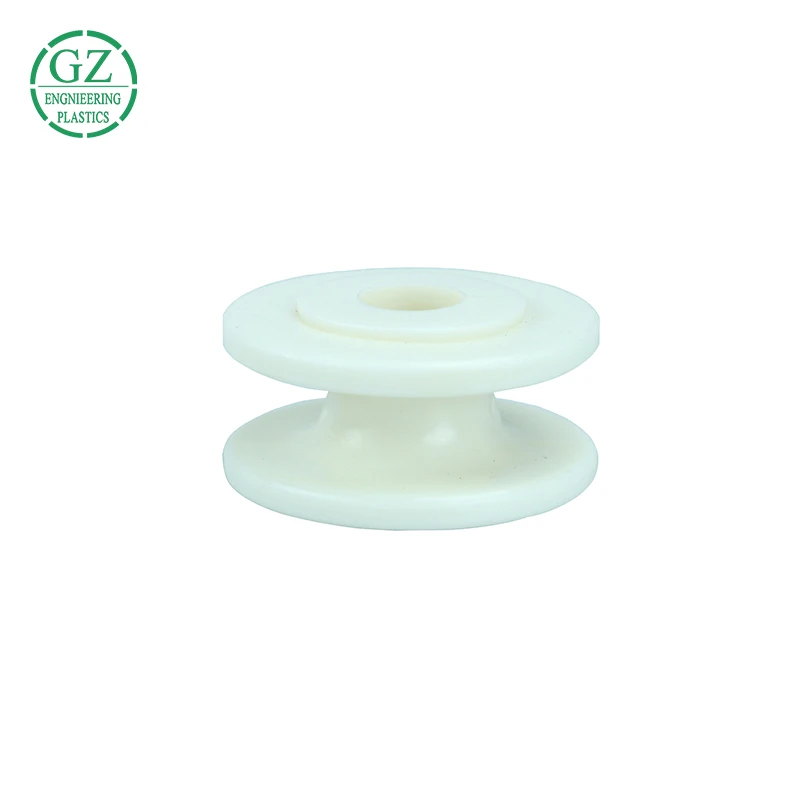 
Guangzhou Engineering high performance plastic custom made Delrin POM plastic pulley 
