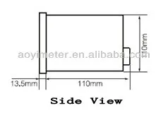 Analog digital tachometer led  rpm panel meter