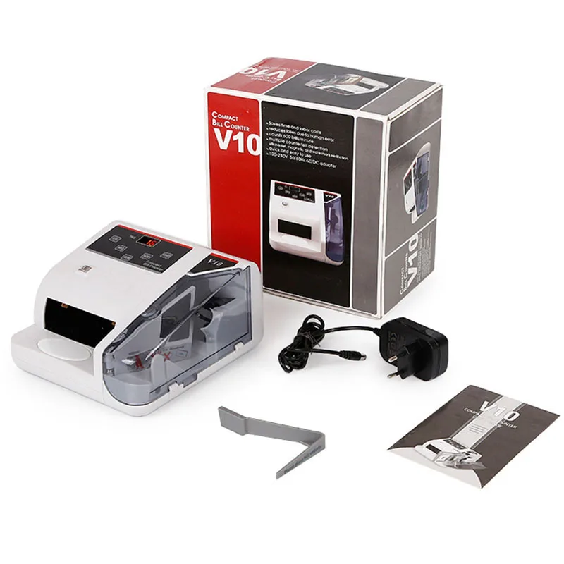 Portable Mini  V10  money counter and detector Machine for most currencies