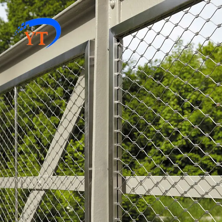 trade assurance supplier 25 micron 304 stainless steel balustrade wire mesh