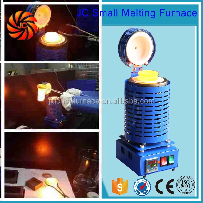
4KG Small Electric Copper Aluminum Gold Silver Ingot Melting Furnace 