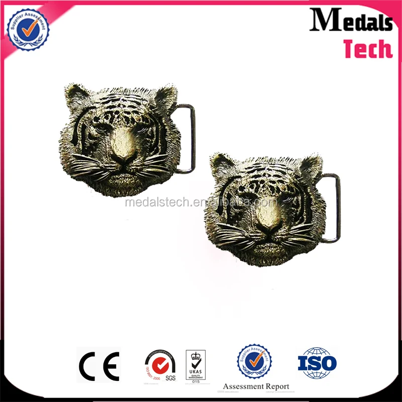 Design Your Own Custom Metal 3D Antique Gold dragon Head Belt Buckles