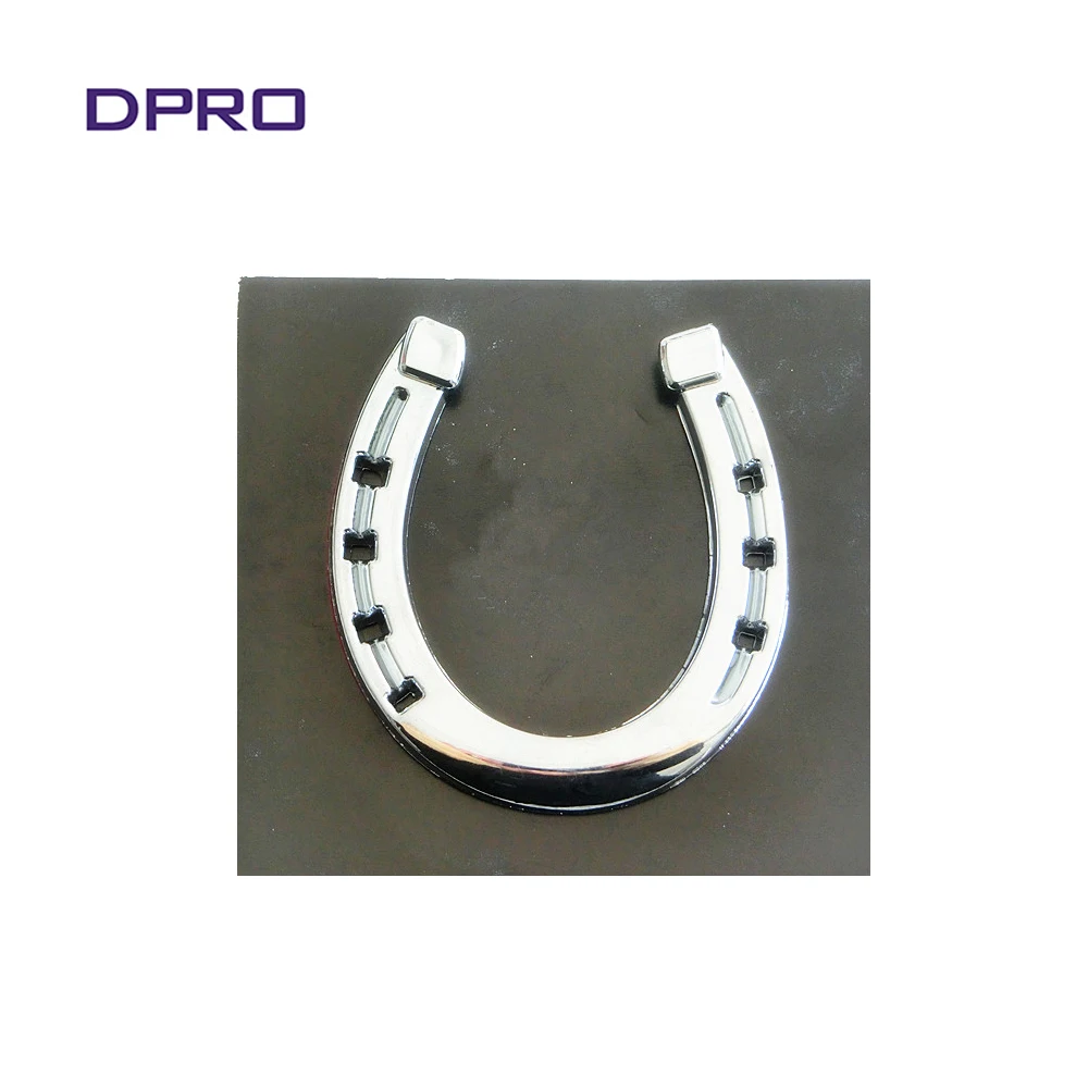 Horse Hoof Shape Electroplating Car Chrome Badge Emblem