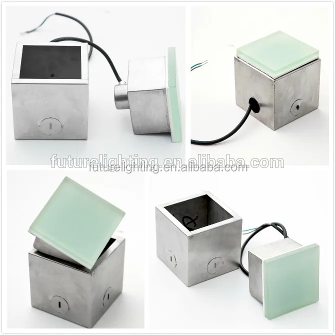 
Outdoor low voltage landscape lighting glass bricks with led paving bricks 