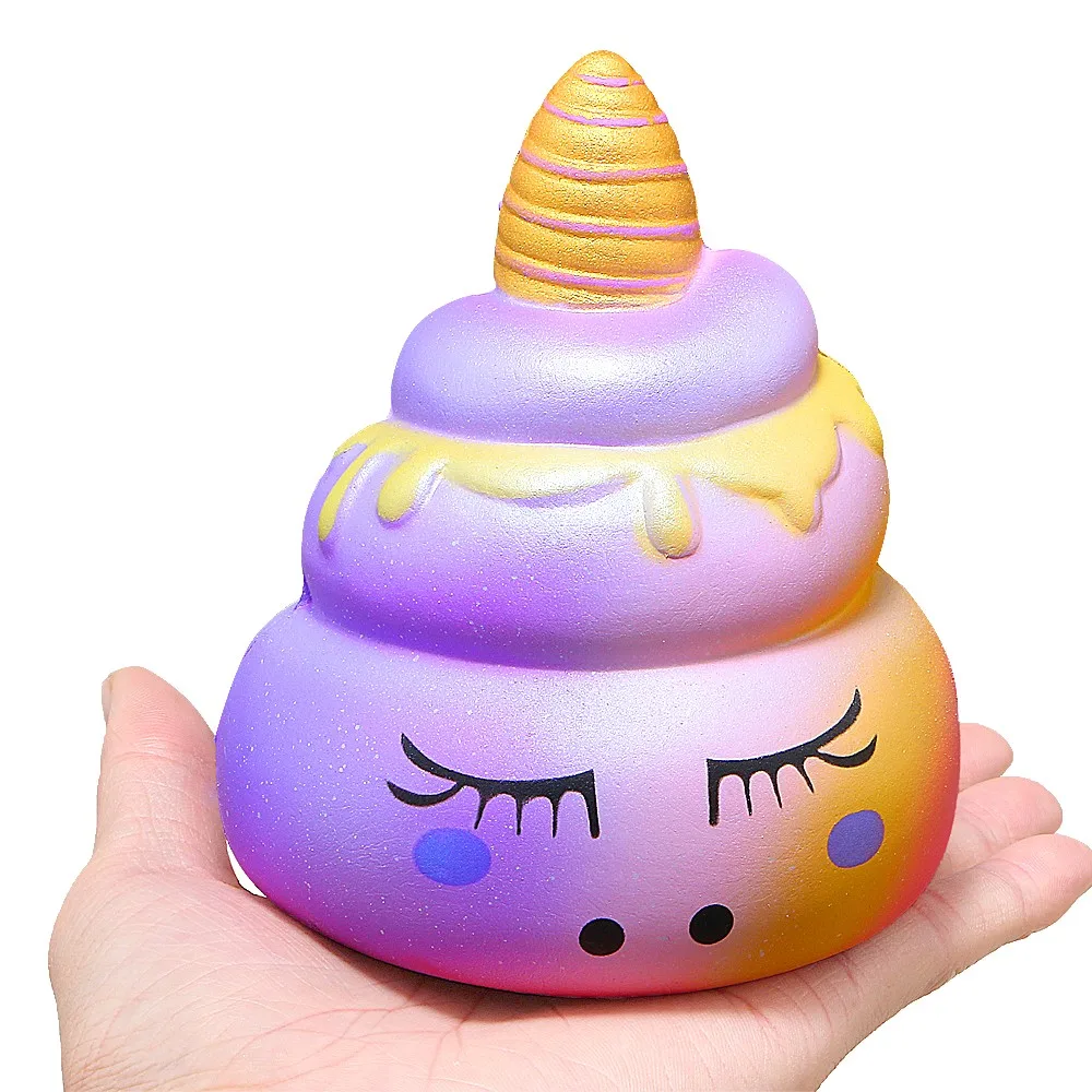 Squishy kawaii soft jumbo pu poo squishy cream scented stress release squishy slow rising toy