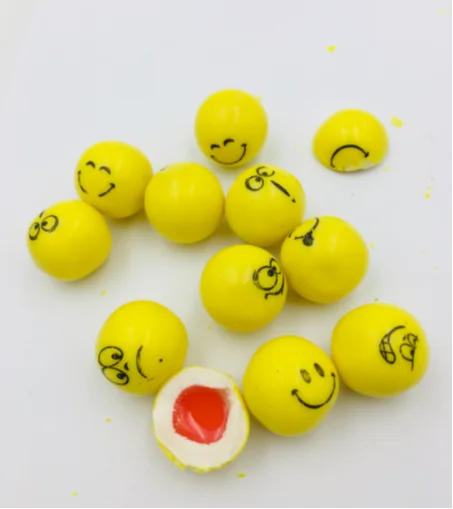 Super Competitive Prices Jam Filled Emoticon Cute Face Printed Bubble Gum