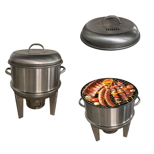 Chinese Style Charcoal Barbecue Vertical, Chicken Roaster Oven Cooking Stove for Family