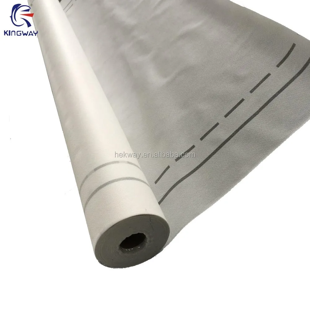 White and Gray color /120gsm Waterproof Rolls Roofing Material/ Roofing Breathable Fabric/CE