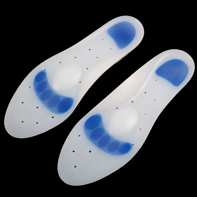 wholesale medical white plantar fasciitis foot diabetic silicone gel comfort insole for shoes