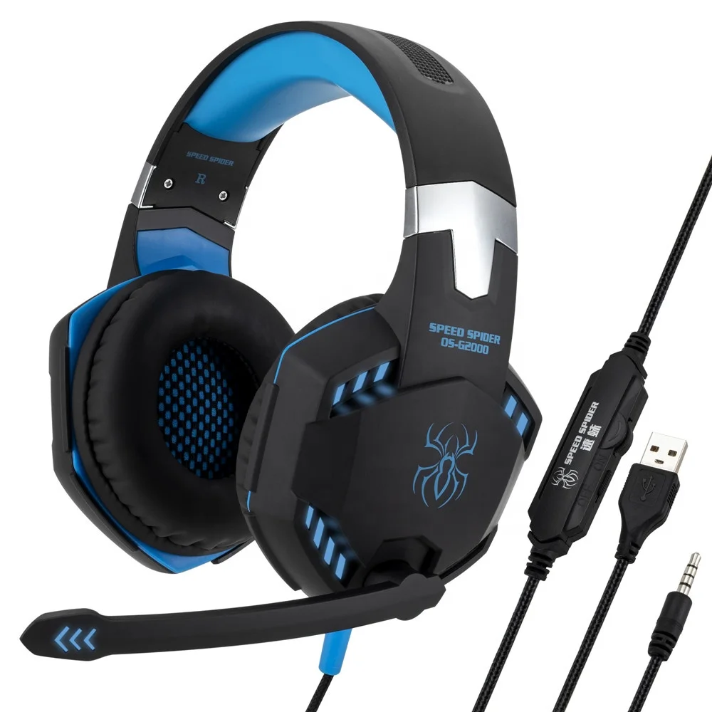 G2000 50mm Headphone Driver Wired Over-Ear Electronic Accessories 7.1 Headset Gaming Casque PS4