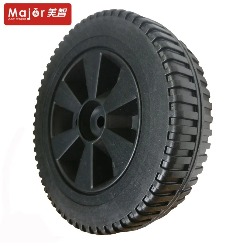 Barbecue trolley 7 inch blow molded plastic wheels for bbq grill