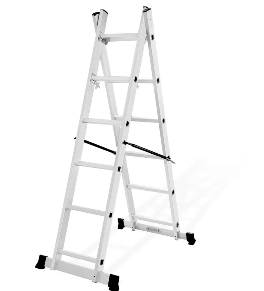 DELILADDER Adjustable platform scaffolding multipurpose aluminium ladder