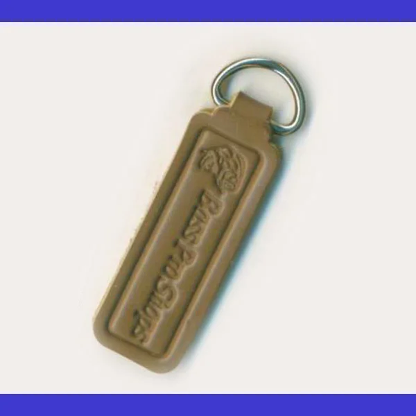 custom leather tags silver metal plate engraved logo leather tag