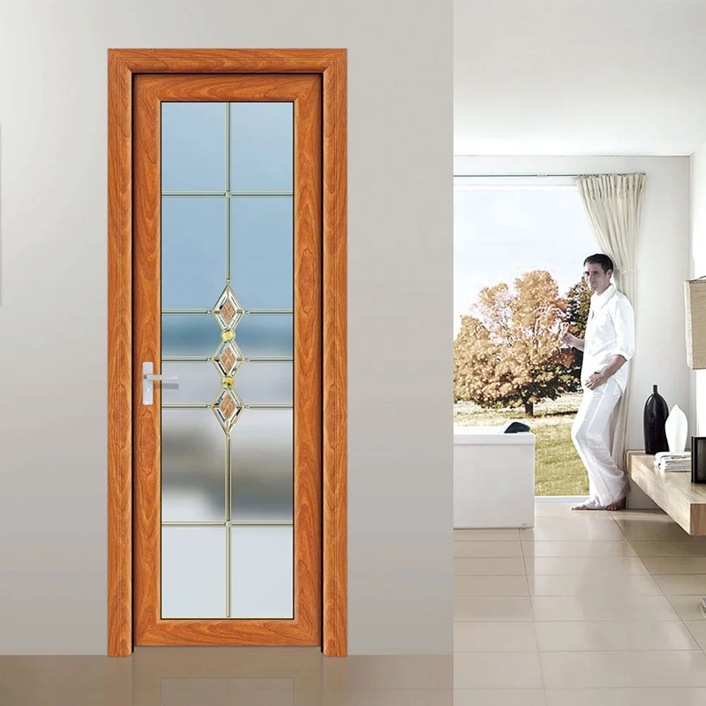 
foshan factory white aluminum bathroom doors 