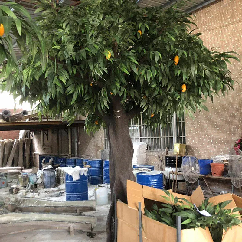 Mango tree fruit tree big fake tree 5m artificial plants fiberglass trunk indoor outdoor plants