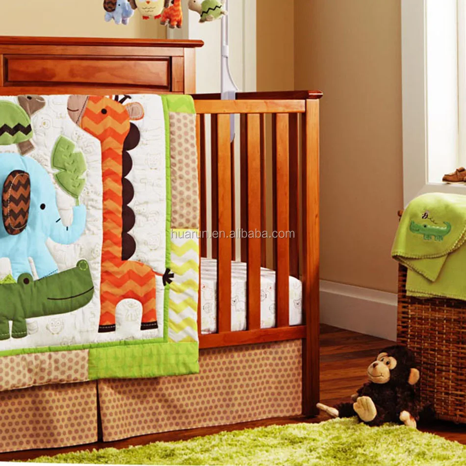 baby boys giraffe cot bedding set babies crib bed sheet boy comforter set in popular animal designs