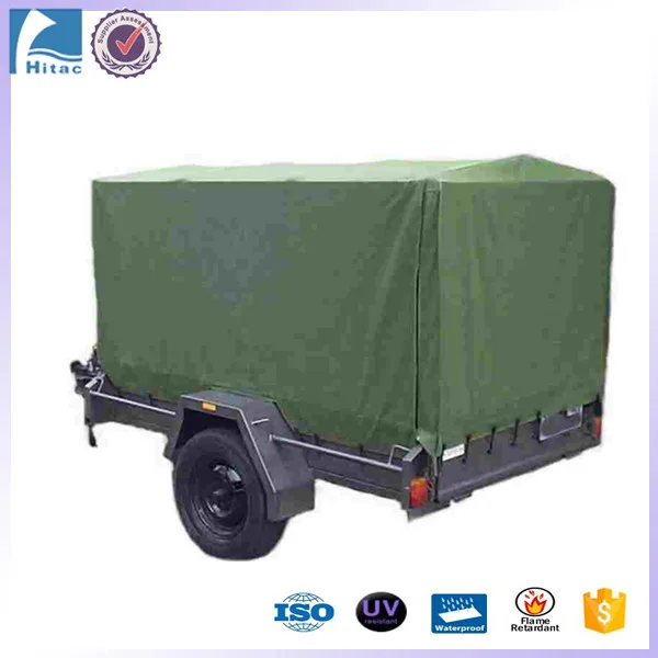 1000D 18oz PVC Canvas Cargo Trailer Cover Tarps