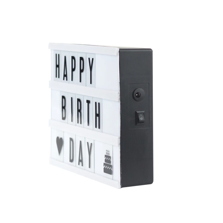 A5 Light Box Cinema Color Changing Educational Toys With Letters Led Letter Light Box