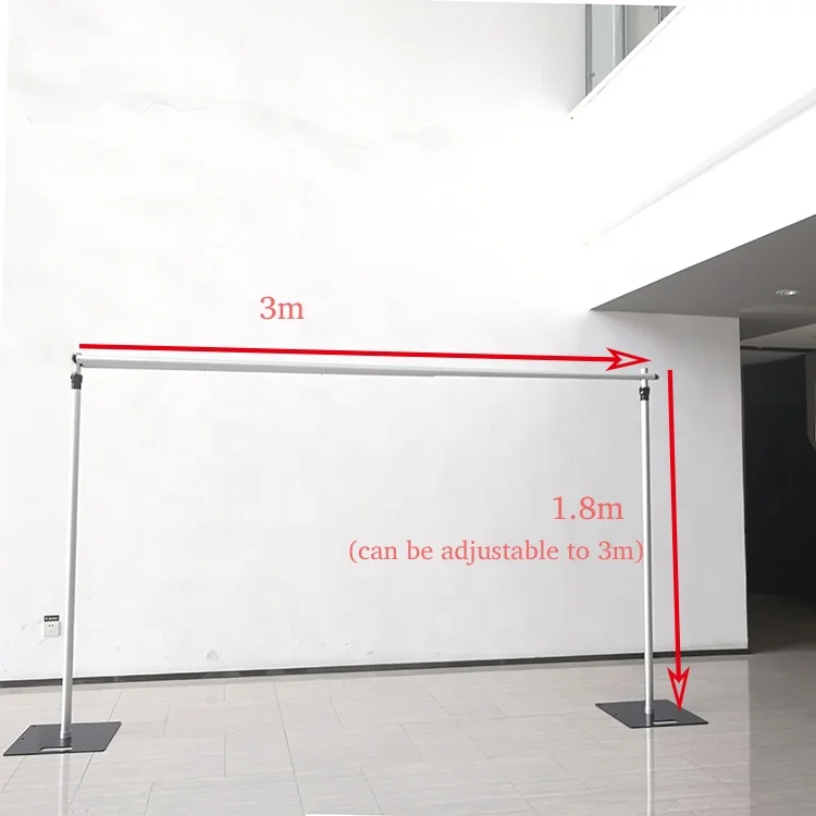 High Quality Adjustable Aluminum Event Double Crossbar Hangers Pipe And Drape On Sale