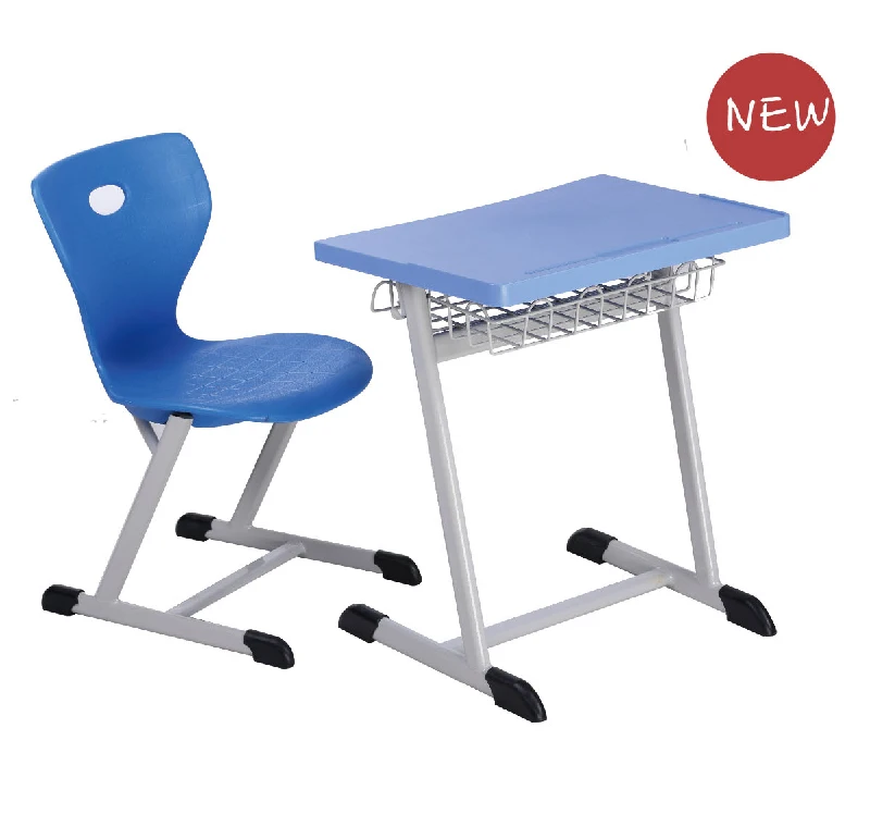 Nursery plastic student furniture set school desk and chair