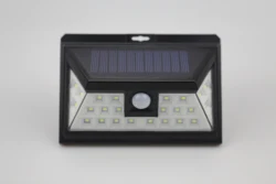 Outdoor waterproof security solar lights solar wall led light battery powered 24 led PIR solar motion sensor light