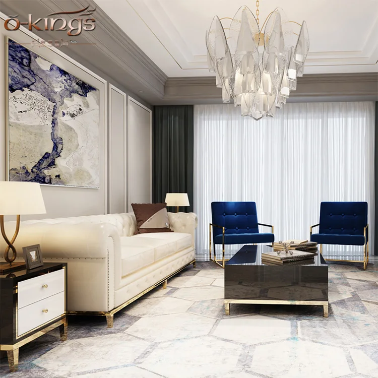 Villa furniture light luxury living room furniture set