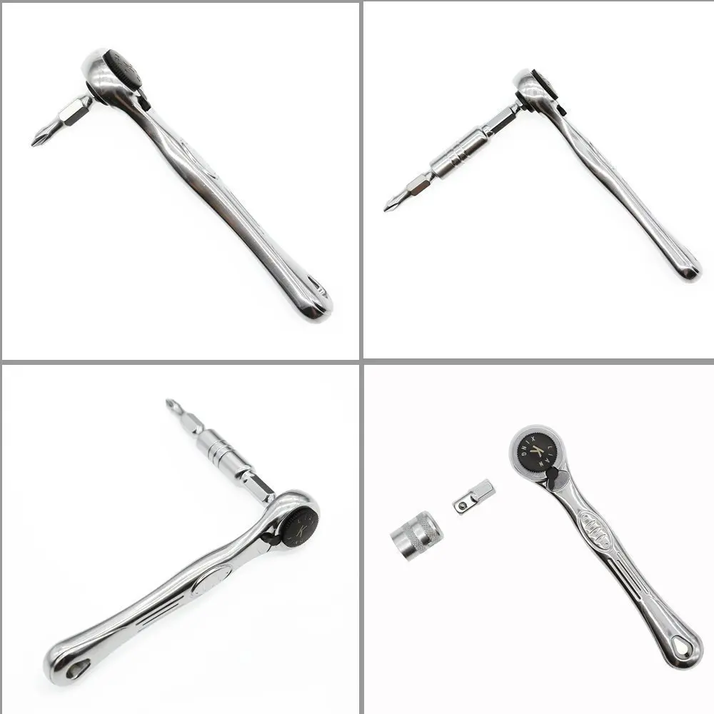 E-Durable 41pcs Mini Flex-head Ratcheting Screwdriver Set, with Micro Screw Driver Bits and Metric Socket Sets