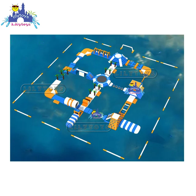 Sea Inflatable Floating Water Parks,Floats Water trampoline games For Adult With CE TUV EN25649