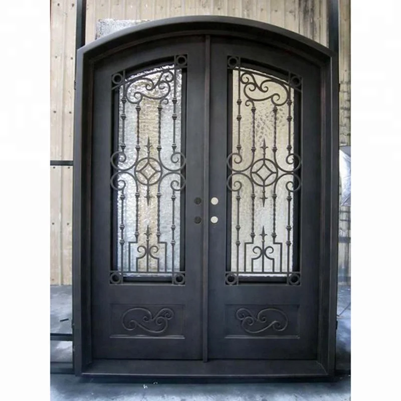 Main entrance wrought iron door