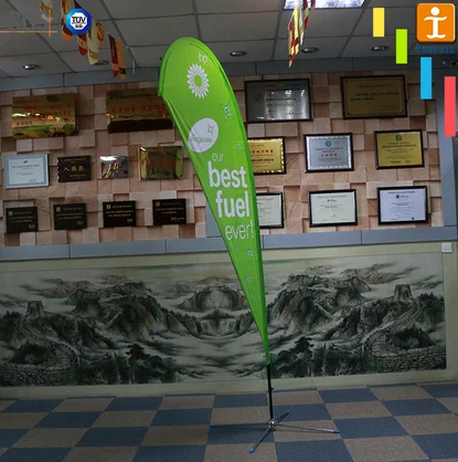 Advertising display flying bunting beach flag wind banner