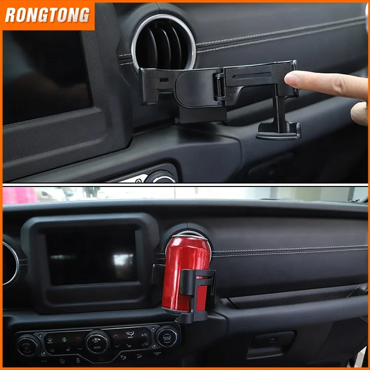 Newest Multifunctional Water Cup Mobile Phone Holder For Jeep Wrangler JL 2018+