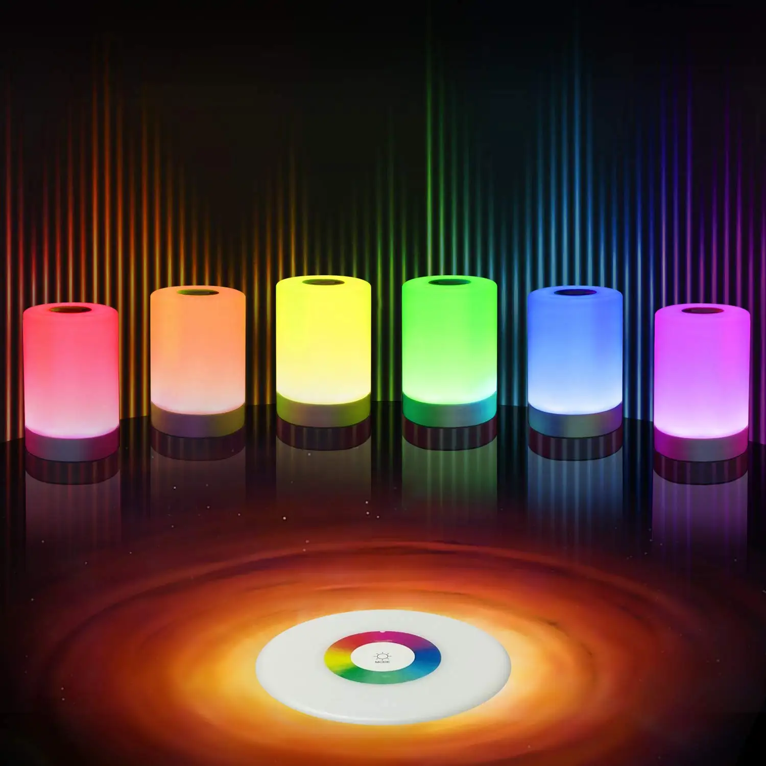 1200mAh Cute Led Night Lamp Hand-held With Touch Button Color Changing Led Night Light For Kids