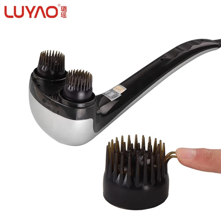 
Double head electric full body pain relief deep tissue percussion therapeutc massage hammer electric tapping machine for muscle 