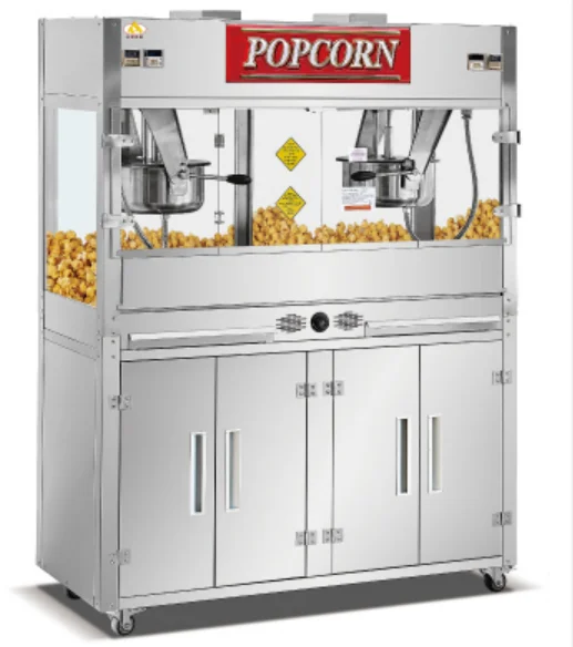 
Double pots Vertical Design 16 OZ Popcorn Machine With CE Spherical Popcorn 