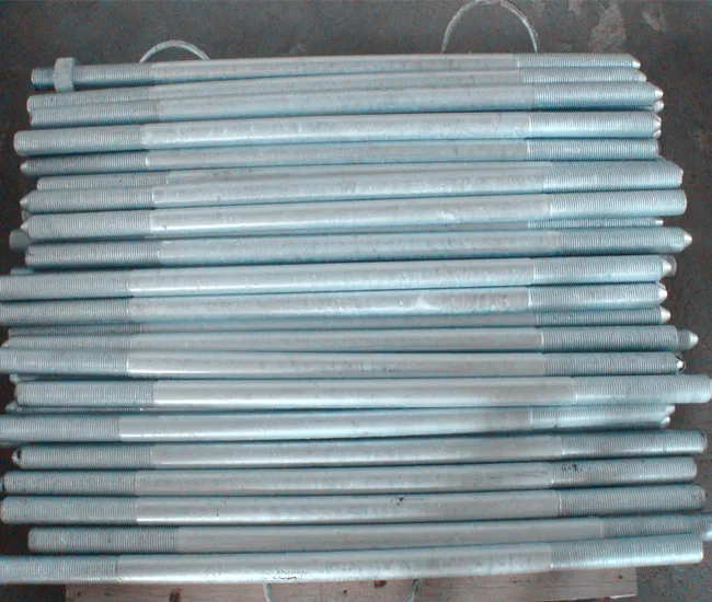 finished as hot dip galvanized  steel 1045 grade 8.8  threaded anchor bolt