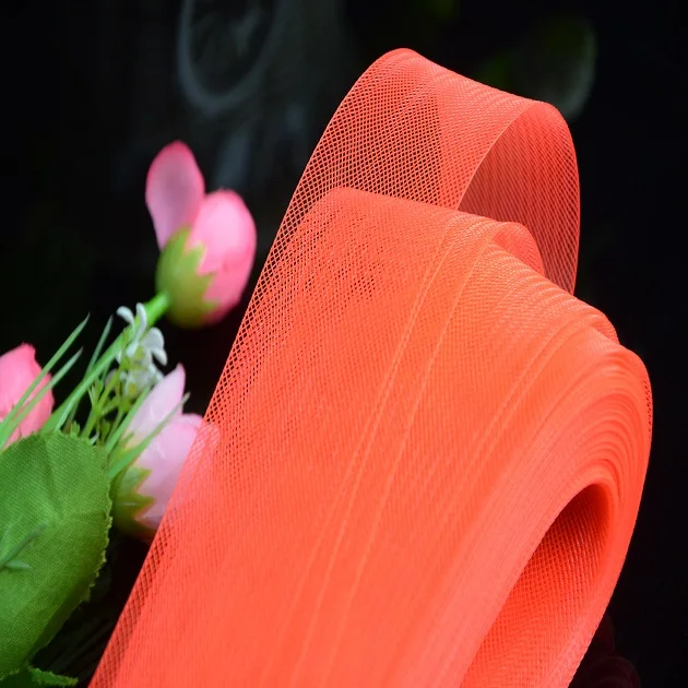 1/2 inch Stiff Pure color Crinoline Horsehair Braid for Wedding dresses making