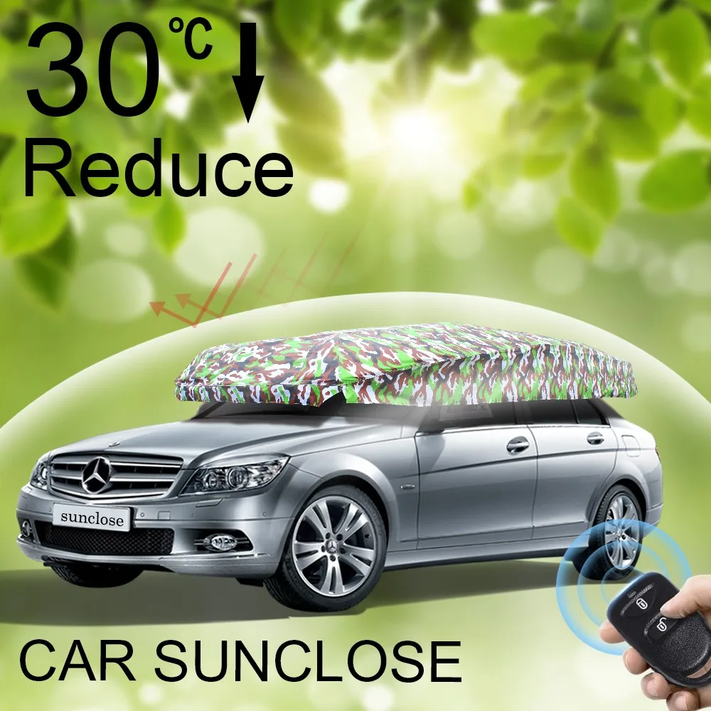 SUNCLOSE PEVA + PP Хлопок Непромокаемые Дышащая Ткань Покрытия Автомобиля Зонтик Палатка